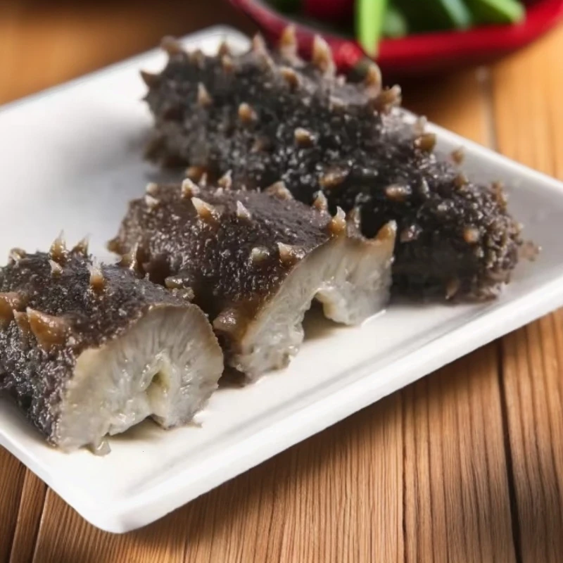 青岛海参即食开袋30~40只左右(活参加工 顺丰包邮)带有两只试吃