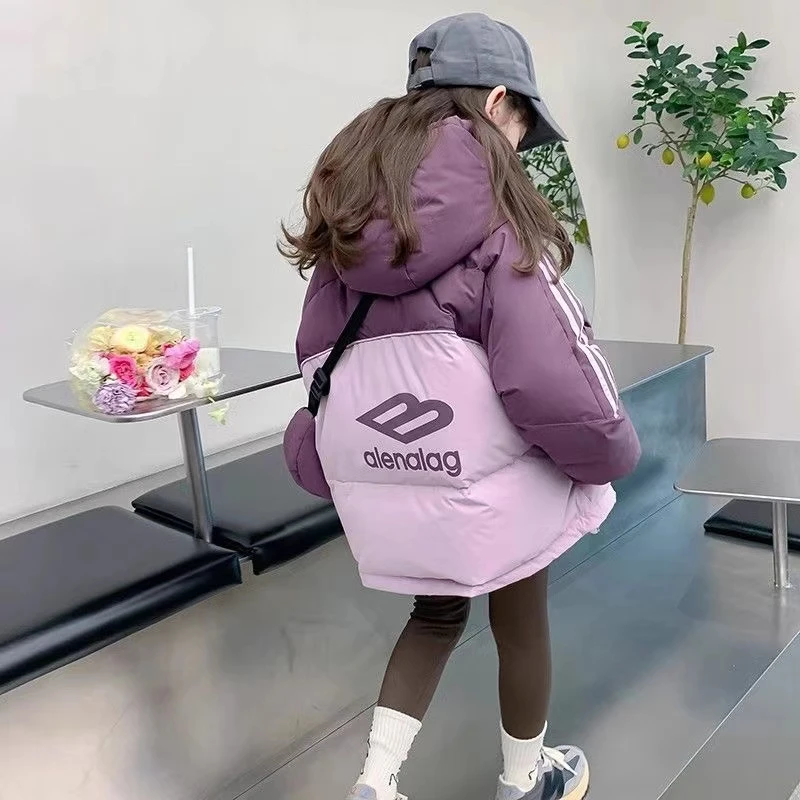 女童棉服外套冬季儿童羽绒棉衣新款冬装中大童加厚棉袄