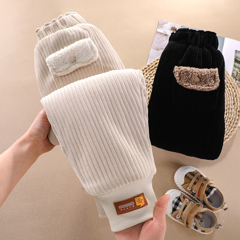 女童棉裤冬季加厚2025新款洋气外穿冬装北方一条过冬儿童加绒裤子