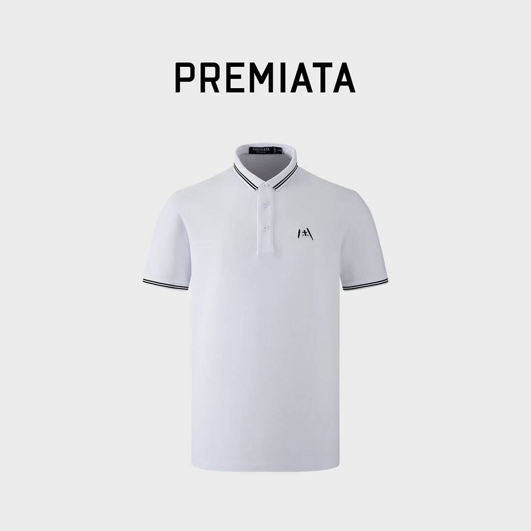 PREMIATA夏季新款轻奢polo衫经典男士商务休闲短袖舒适透气T恤