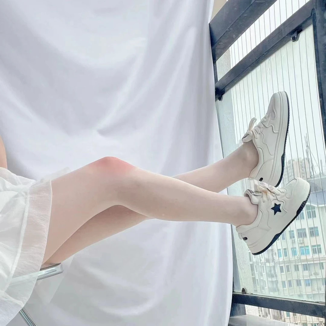 【海芒星】2024年百搭休闲小白鞋厚底透气夏季潮流低帮80803