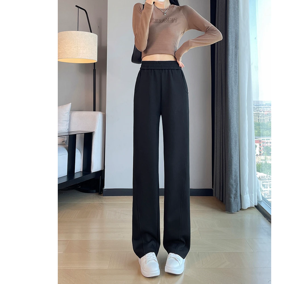 24早秋新款显高显瘦开学季卫裤安可拉红推荐小个子