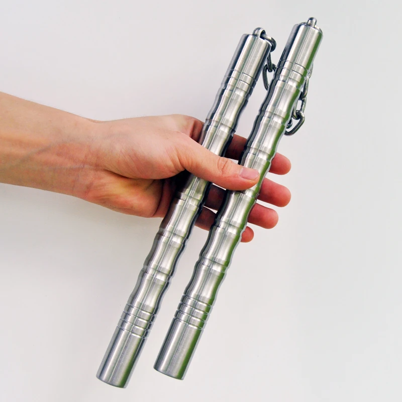 双节棍男女士学生练习表演实战不锈钢竹节防滑两节棍二节棍双截棍