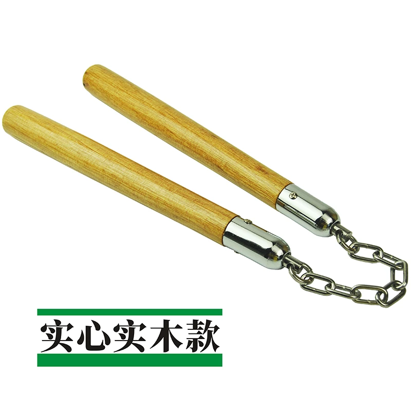 双节棍实心实木男女士学生儿童练习表演实战两节棍二节棍双截棍