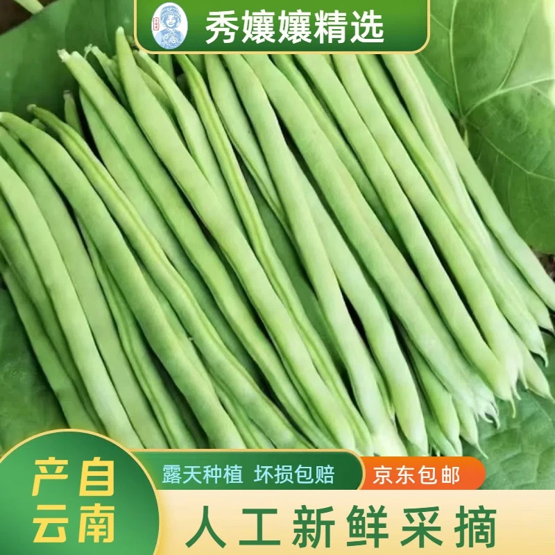 【现采现摘】秀孃孃精选云南新鲜小金豆四季豆刀豆筋豆芸豆产地直发