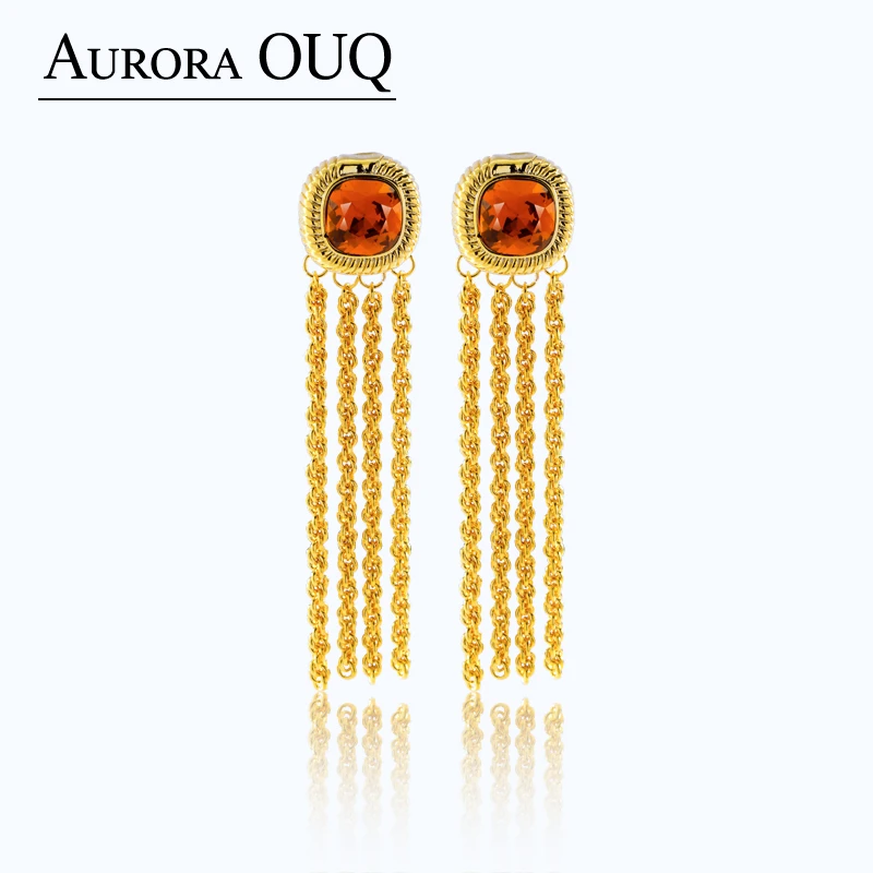 欧阳琴 合金合成锆石耳饰 【琴愿为你】时尚气质女耳坠耳环YE190435