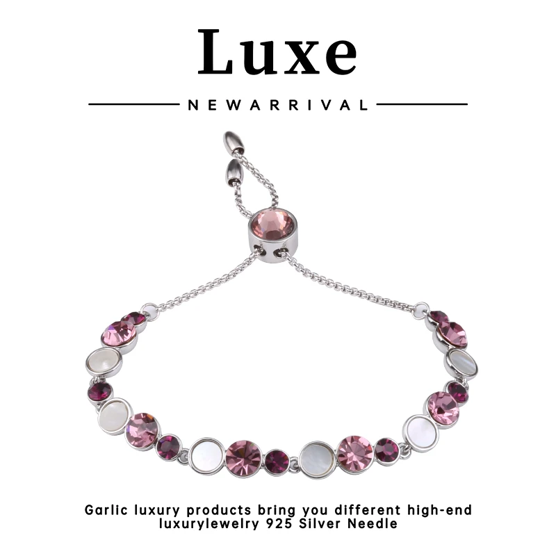 合金合成锆石手链 【琴愿为你】时尚大气经典手链ZL210146