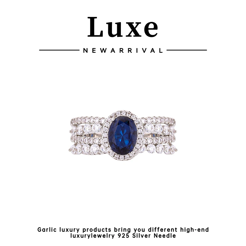 合金合成锆石戒指 【琴愿为你】高端优雅贵气女戒指YJ150624