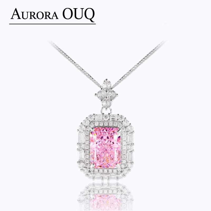 欧阳琴 链子925银合成锆石 【琴愿为你】优雅大气女吊坠ZD140624