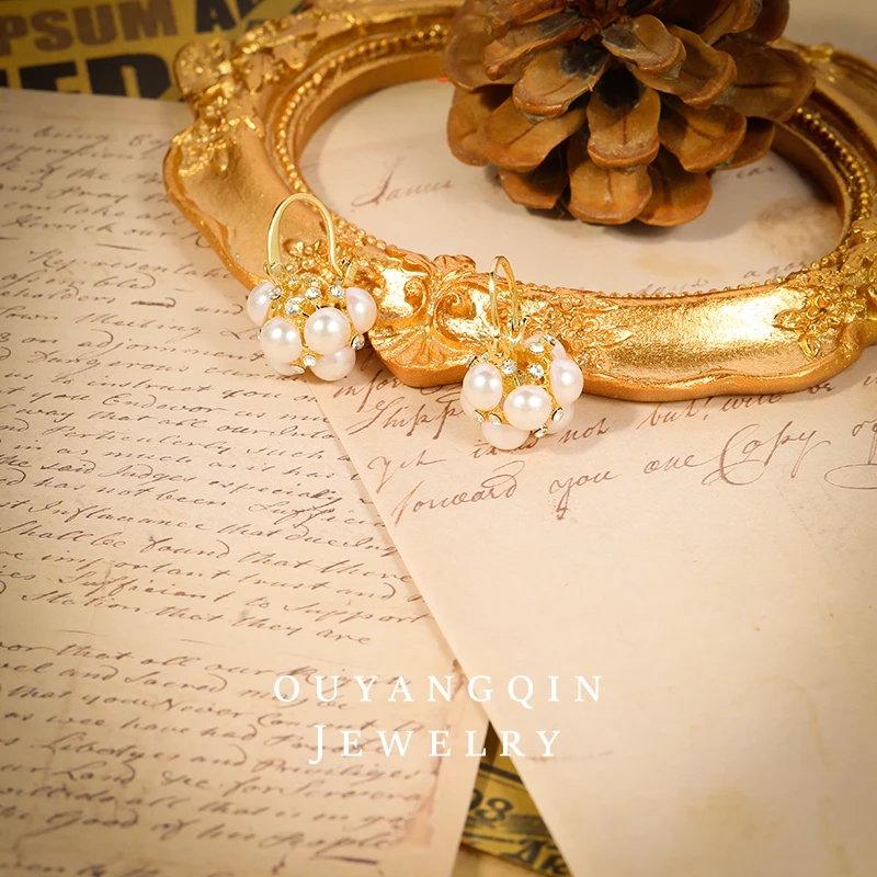 欧阳琴 合金合成锆石耳饰 【琴愿为你】气质轻奢经典耳钉YE190230