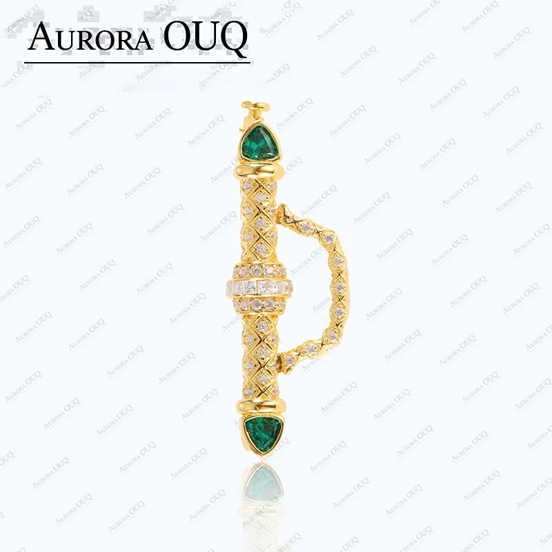 925银合成锆石胸针 【琴愿为你】百搭轻奢女胸针AO220002