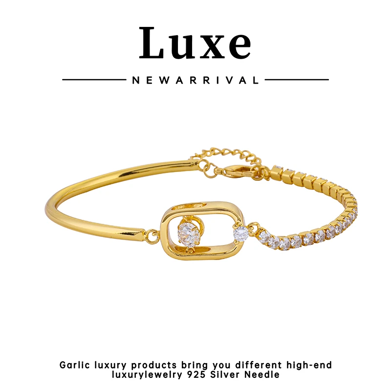 合金合成锆石手链 手链 【琴愿为你】大气轻奢经典手链CL210153