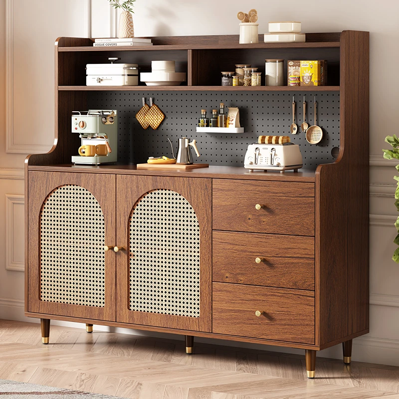 餐边柜靠墙一体家用客餐厅茶吧酒柜现代简约轻奢洞洞板储物置物柜