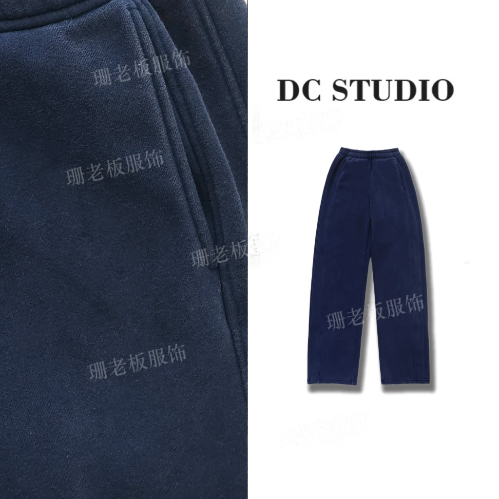 DC STUDIO【水瓶座】2024秋冬新款休闲百搭宽松加绒保暖弯刀裤23