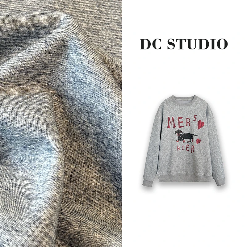 DC STUDIO【珊瑚海】2024秋冬新款时尚休闲运动宽松保暖圆领卫衣