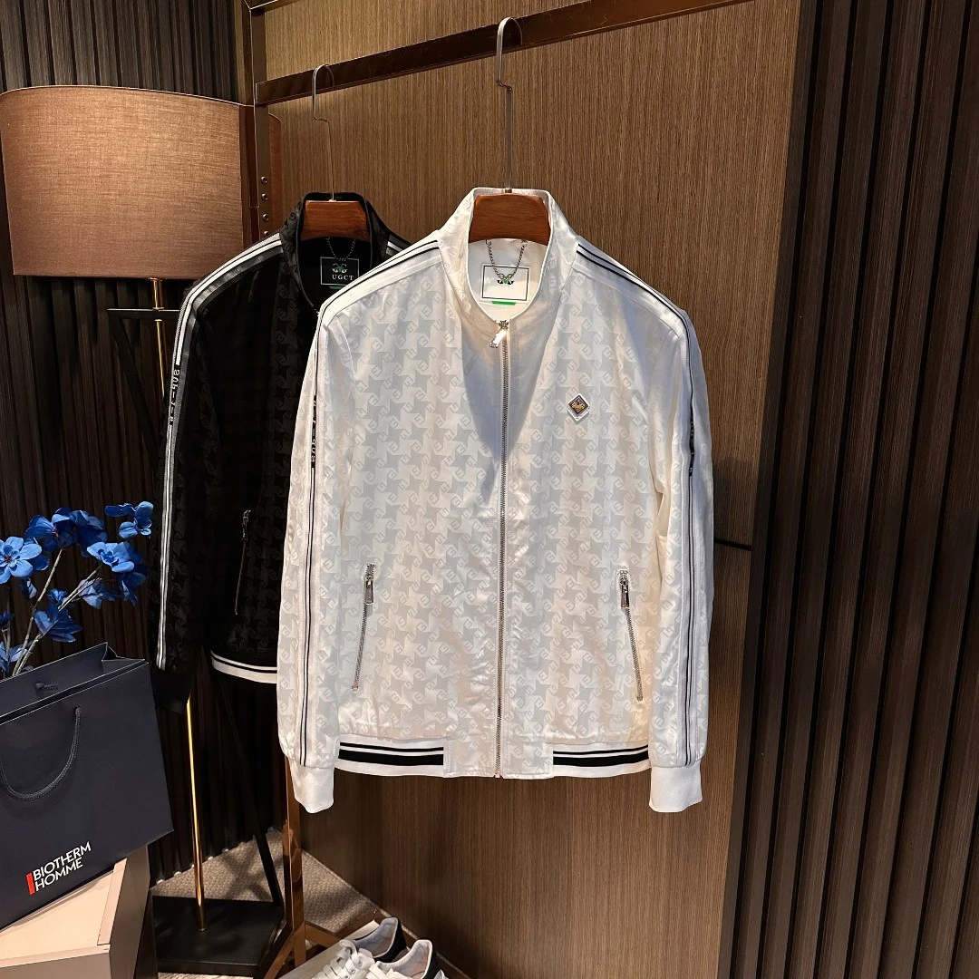 高档轻奢休闲 25秋季新款男士薄款时尚立领百搭休闲男外套夹克