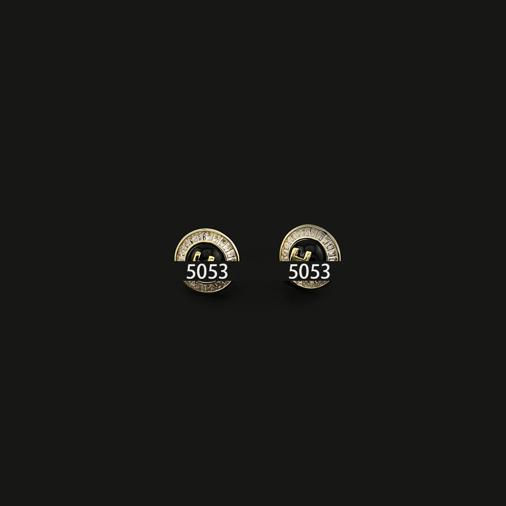 轻奢立体时尚耳钉5053