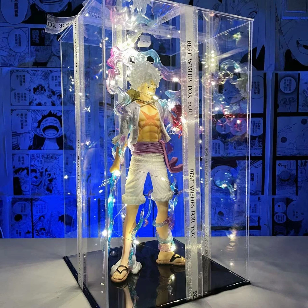 【现货】海贼王 太阳神 五档尼卡路飞 闪电特效 手办 模型 套装35cm