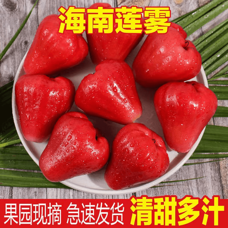 红宝石莲雾水果新鲜水果当季1-5斤装雾莲黑金刚连雾甜整箱包邮