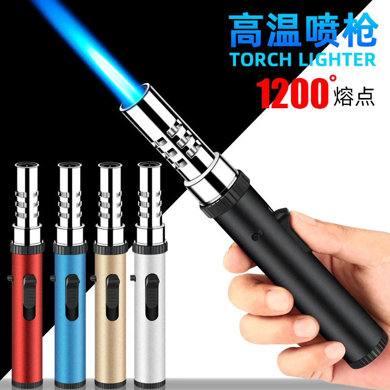 【专柜正品】防风笔式高温焊枪直冲气体防风打火机