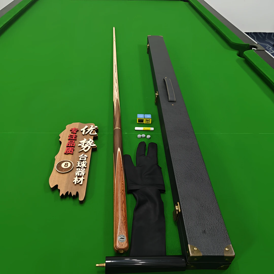 花豹白蜡木小头杆分体斯诺克球杆中头成人黑8八中式手工台球杆