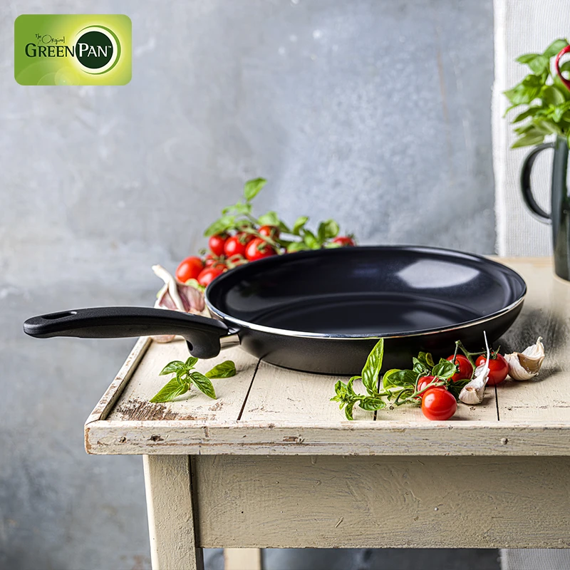 陶瓷平底锅耐用燃气灶电磁炉适用煎锅多用一体设计煎锅家庭不粘锅