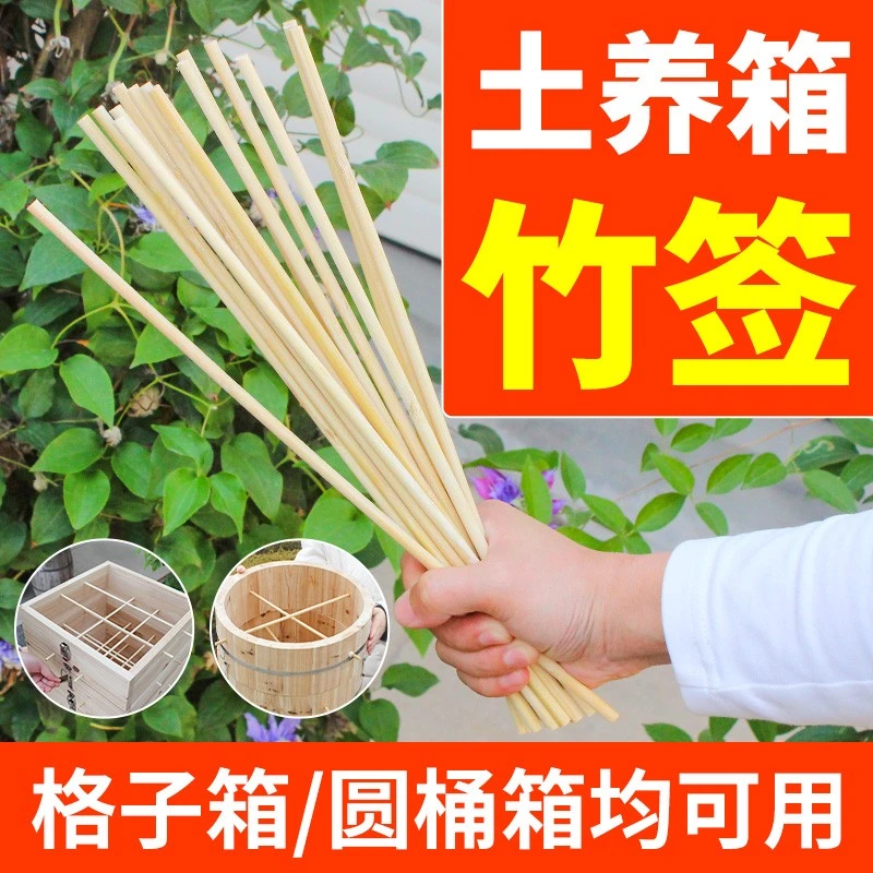 中蜂格子箱竹签送土养蜂桶养蜂桶竹子棍蜂箱安装圆桶蜂箱畜牧工具
