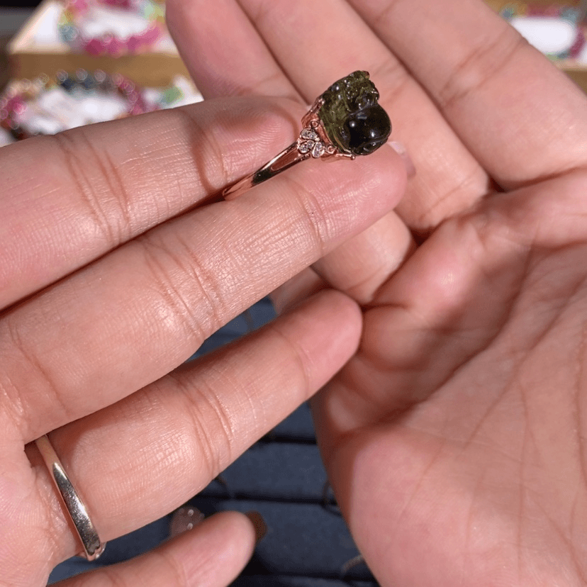 【闪购商品】碧玺戒指多样性发货银S925镶嵌