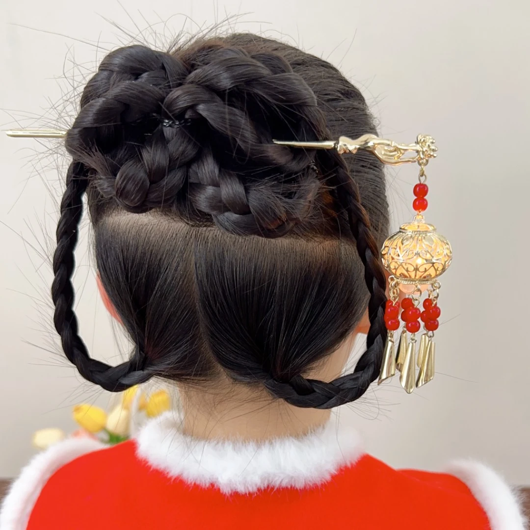 【俏萌宝】发光灯笼发簪手工民族风古风簪子古典百搭