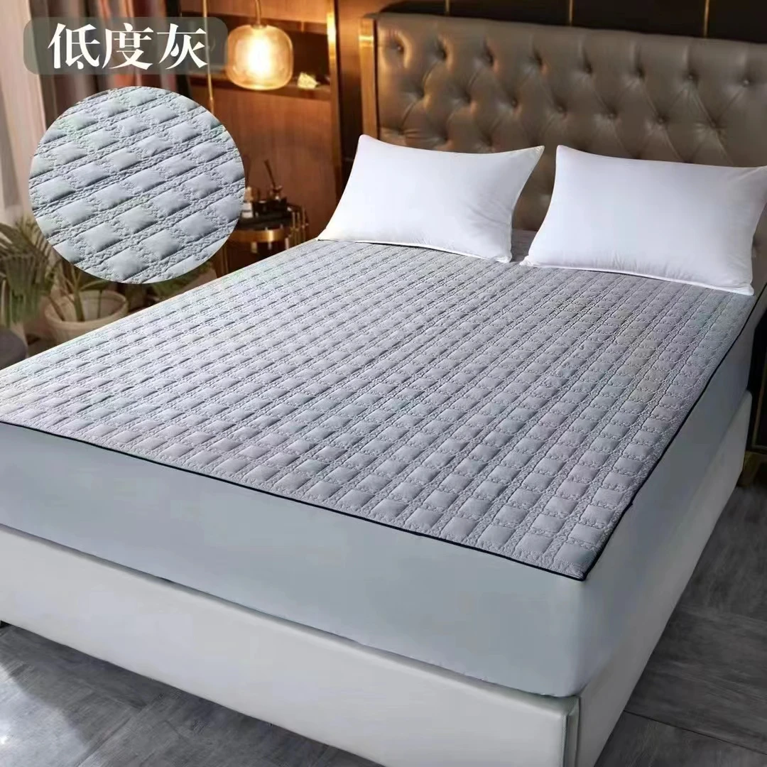 莫代尔超柔夹棉加厚绗缝床笠