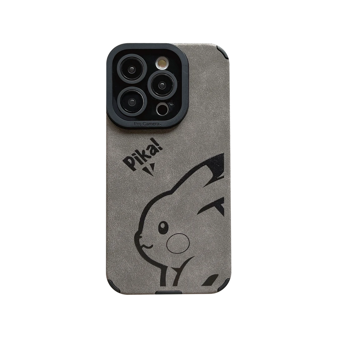 适用苹果16手机壳新款15promax卡通皮卡丘iPhone14保护套硅胶全包