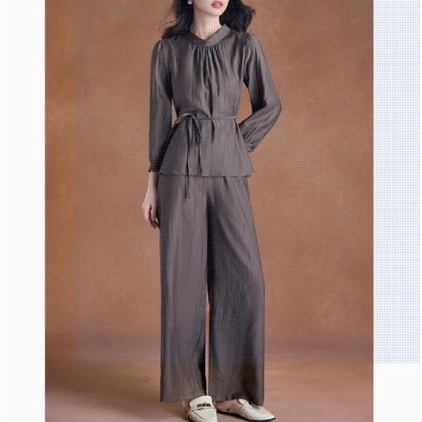 【HT753】入秋整套大方得体24新款时尚阔太太两件高端女装秋套装