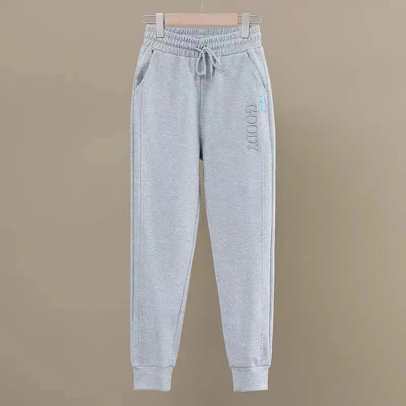 【HK34】新款时尚休闲哈伦卫裤夏季加绒百搭显瘦裤子宽松