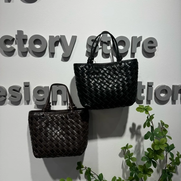 广州包黛高端定制系列原创设计真皮手工编织菜篮子