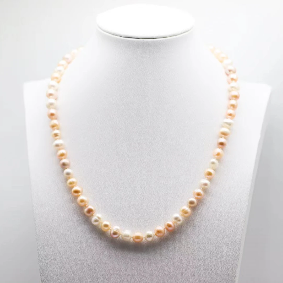 126混彩珍珠项链