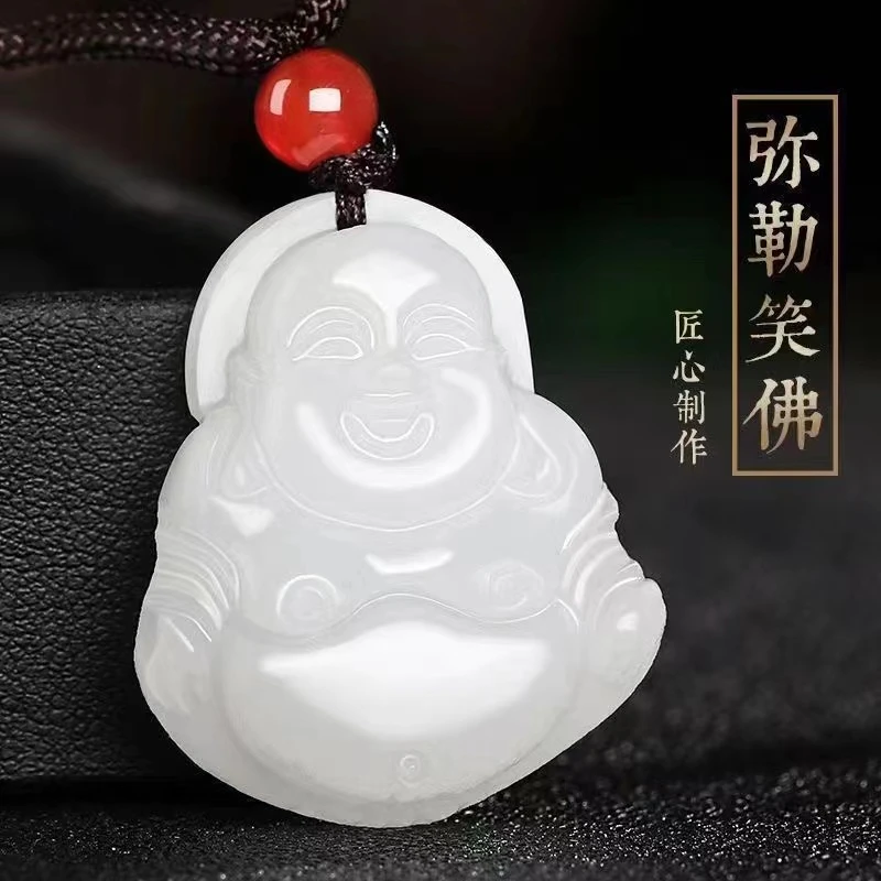笑面弥勒吊坠项链