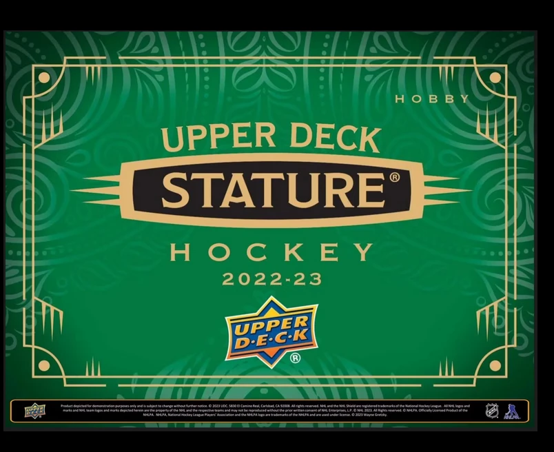 2022/23 Upper Deck Stature Hockey Hobby Box 冰球现货盒