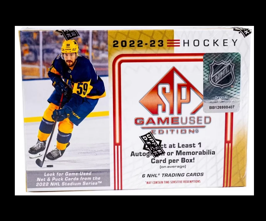 2022/23 Upper Deck SP Game Used Hockey Hobby Box 冰球现货盒