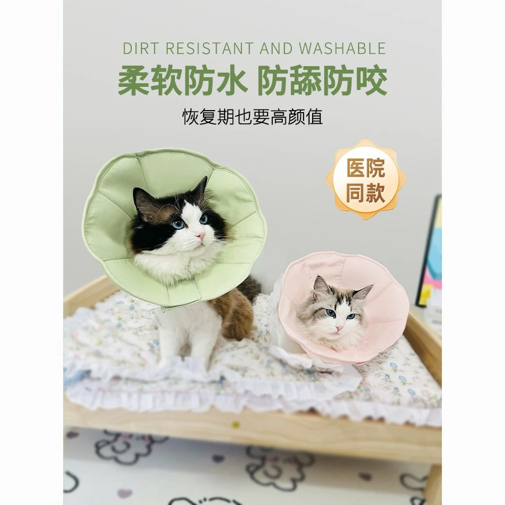 马卡龙伊丽莎白圈猫咪狗狗通用防水项圈防舔咬颈脖圈宠物绝育头套