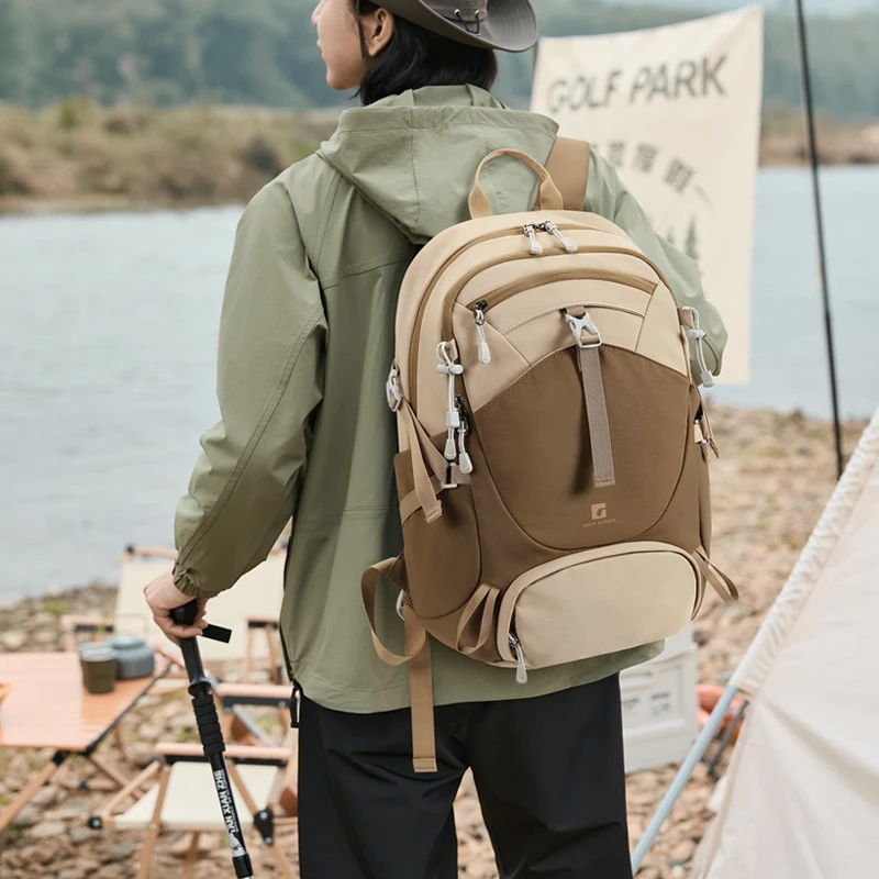 GOLF/高尔夫户外运动双肩包男女款休闲时尚防泼水旅行双肩背包男