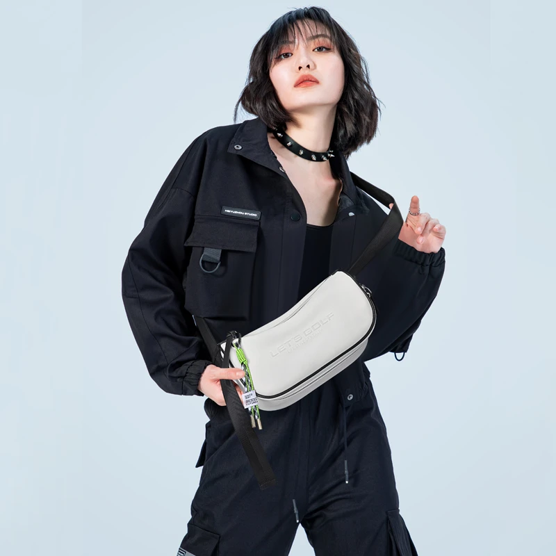 GOLF/高尔夫防水潮流斜挎包ins情侣款单肩包大容量百搭运动包胸包