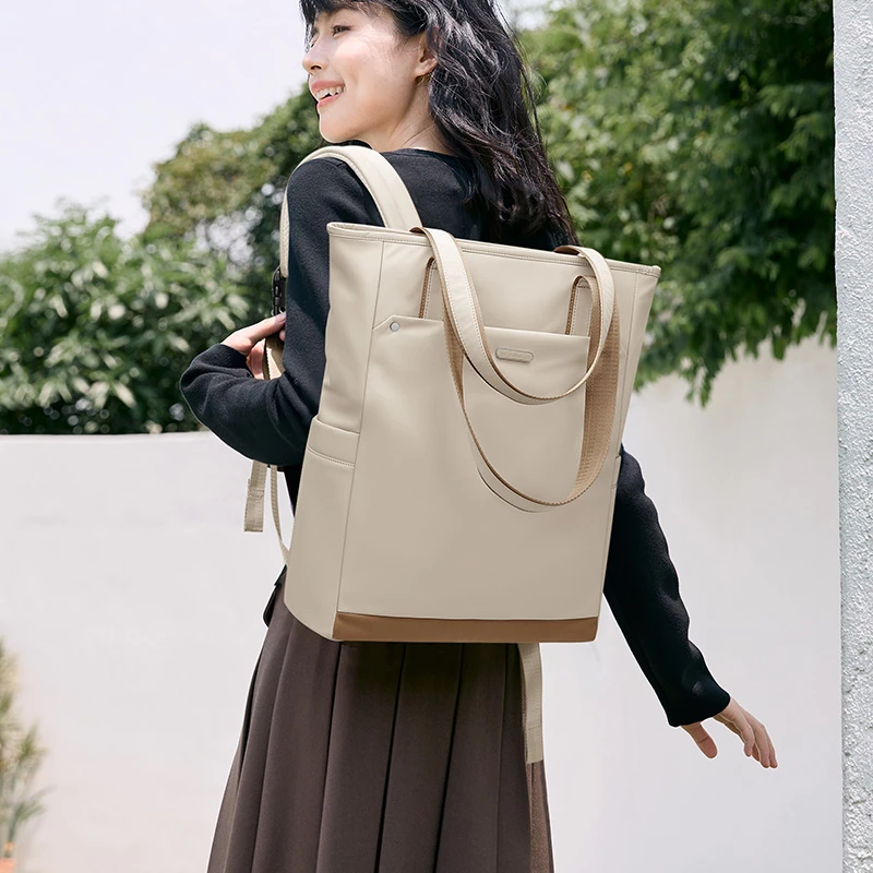 GOLF/高尔夫双肩包女时尚百搭单肩两用大容量电脑包大学生书包女