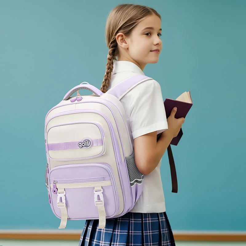 GOLF减负护脊书包女2025新款小学生三到六年级儿童男双肩背包