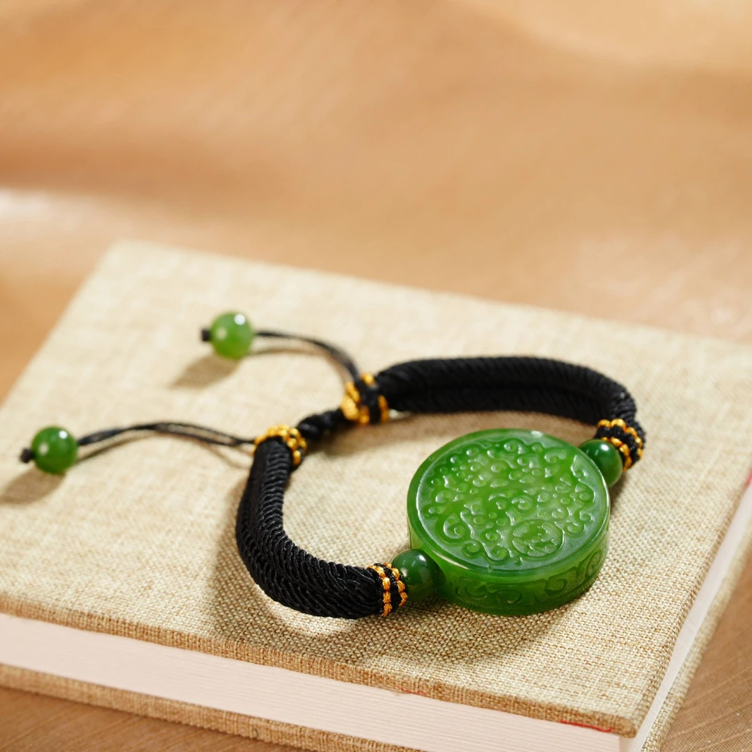 【老掌柜】和田玉香囊手绳 M041582