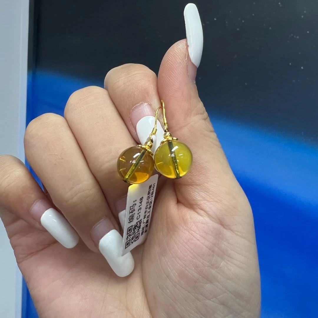 【老掌柜】蓝珀耳饰 多样性发货 C13148