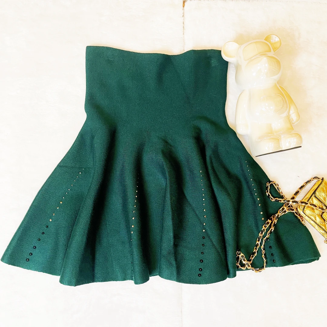 【单款045】显瘦气质时尚夏季复古法式收腰裙子B-0034