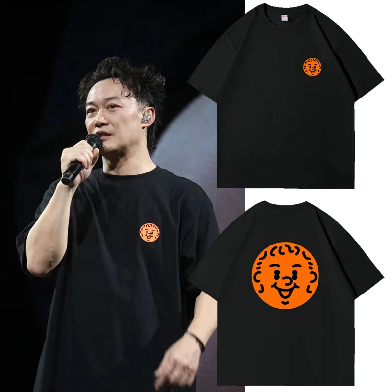陈奕迅Fear and Dreams演唱会同款短袖t恤纯棉黑色2024夏应援衣服