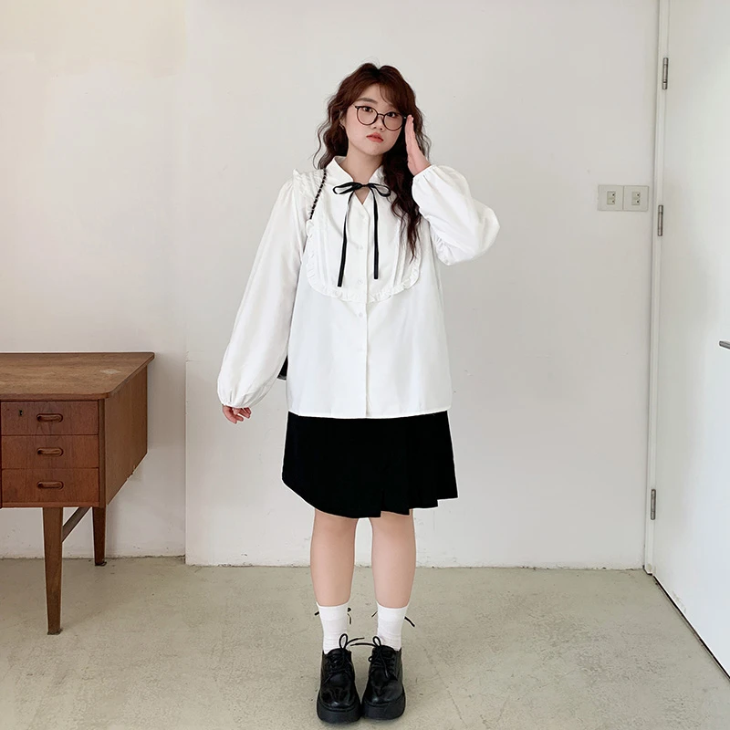 YUZI/鱼子2024年新款显瘦衬衫早秋穿搭白色时尚衬衣韩版设计感