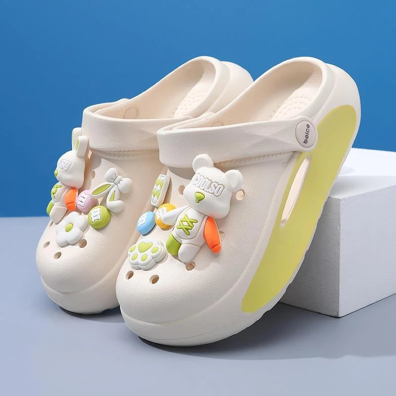 儿童洞洞鞋女童拖鞋男童2025新款夏季防滑大童宝宝女孩外穿沙滩鞋