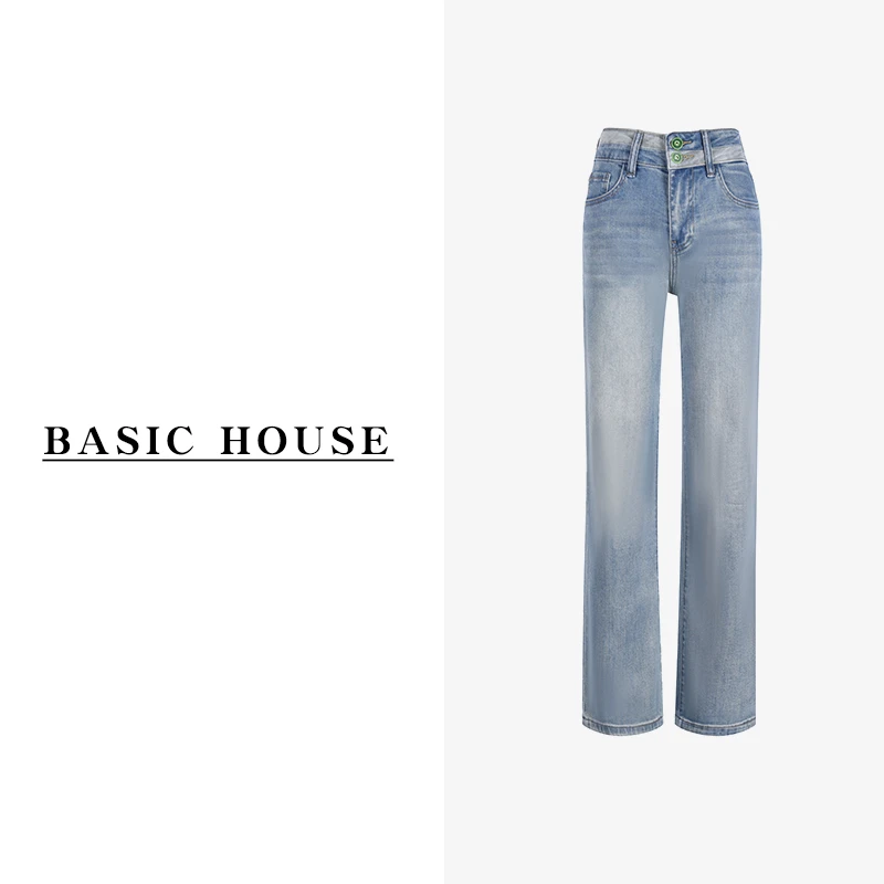 Basic House/百家好ZY春夏休闲修身百搭时尚牛仔裤S3609